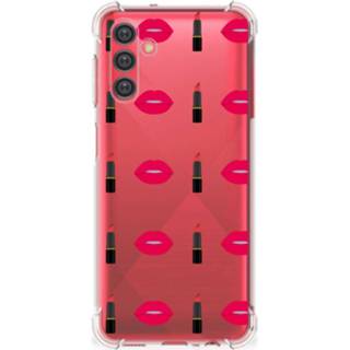 👉 Lippenstift silicone Samsung Galaxy A13 5G Doorzichtige Hoesje Lipstick Kiss 8720632367709