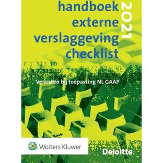 👉 Handboek Externe Verslaggeving Checklist 2021 - (ISBN: 9789013168181) 9789013168181