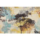 👉 Fotobehang - Abstract geschilderde boom, premium print, inclusief behanglijm