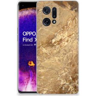 👉 Siliconen hoesje marmer OPPO Find X5 TPU Creme 8720632951694