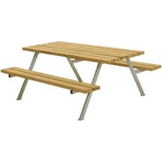 👉 Picknicktafel zwart Tuin Alpha lariks Hout 5703393732378