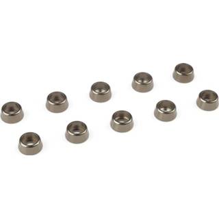 👉 Aluminium Washer voor M2.5 Socket Head Screws (BD: 7mm) - Gun metal - 10st