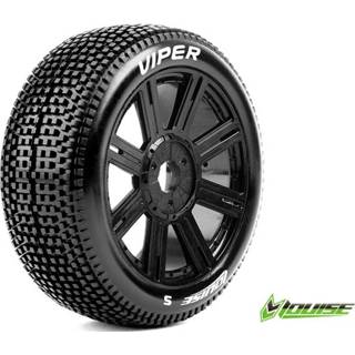 👉 Louise B-VIPER-JA Soft banden op zwarte spaakvelgen voor 1/8 buggy