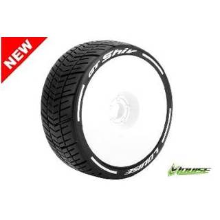 👉 Louise GT-SHIV - MFT Soft banden op witte disc velgen voor 1/8 buggy