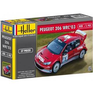 👉 Heller 1/43 Peugeot 206 WRC 03 3279510801132