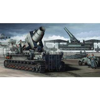 👉 Trumpeter 1/35 Morser Karl-Gerat 040/041 on railway transport carrier