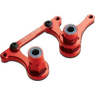 👉 Steering bellcranks, drag link (red-anodized T6 aluminum)/ 5x8mm ball bearings (4) hardware (assembled)