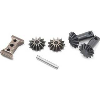 👉 Gear set, differential (output gears (2)/ spider gears (2)/ spider gear shaft/ diff carrier support)