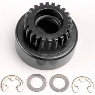 👉 Clutch bell, (22-tooth)/ 5x8x0.5mm fiber washer (2)/ 5mm e-clip (requires #4611-ball bearings, 5x11x4mm (2))