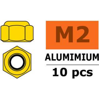 👉 Zeskantmoer aluminium Zelfborgende M2 