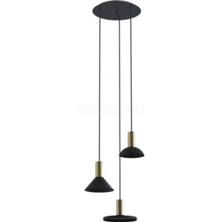 👉 Hanglamp zwart goud Nowodvorski Hermanos 3 lichts Ø 30 cm - 5903139803090