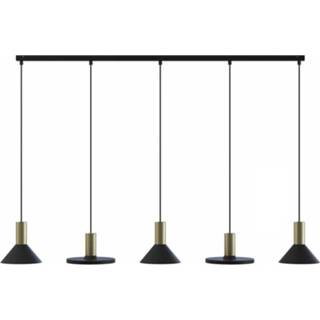 👉 Hang lamp goud l zwart Nowodvorski Hanglamp Hermanos 5 lichts 132 cm - 5903139803298