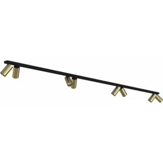 👉 Railsystem zwart goud Nowodvorski Railsysteem Mono recht 8 lichts 300 cm - 5903139775496