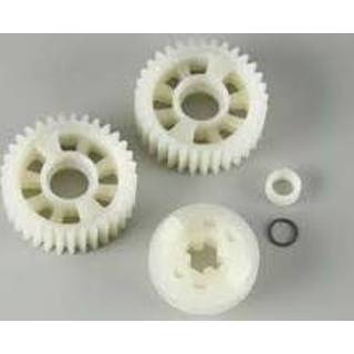 👉 Output gears, 33t (2)/ drive dog carrier/ output shaft spacer