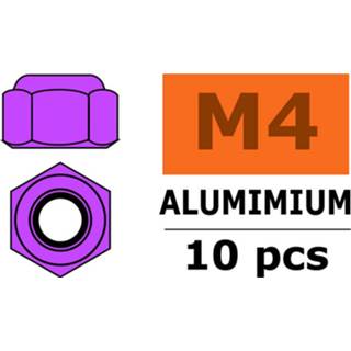 👉 Zeskantmoer aluminium Zelfborgende M2 