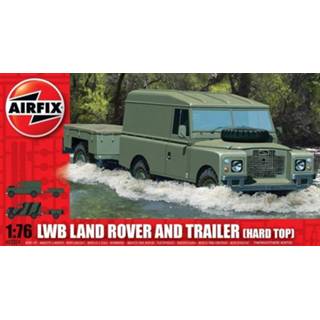 👉 Airfix 1/76 Lwb Land Rover And Trailer