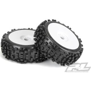 👉 Velg witte Proline Badlands set banden (2 stuks) op disc velgen