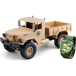 👉 U.S. Military Truck 4WD 1/16 RTR sand + Horloge
