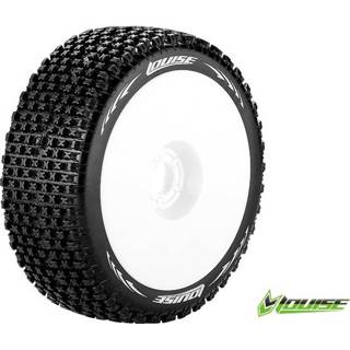 👉 Louise B-PIRATE Super Soft banden op witte disc velgen voor 1/8 buggy