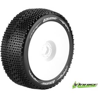 👉 Louise B-GROOVE Soft banden op witte disc velgen voor 1/8 buggy