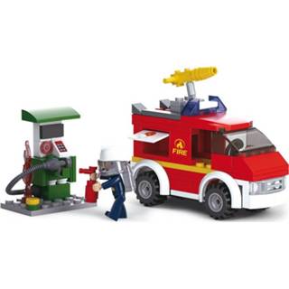 👉 Sluban Fire Brigade Emergency Vehicle and Fuel Pump bouwstenen set (M38-B0623)