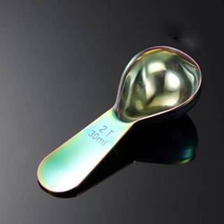 👉 Lepel active 2 stks 304 roestvrijstalen meetbeker kalebasvorm thee keuken bakken levert, specificatie: grote 30ml (symfonie)
