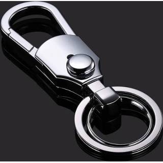 👉 Sleutelhanger bruin active mannen Jobon ZB-098 Auto Taille Holding Sleutel Hanger Ring (Bruin Chrome)