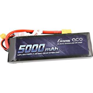 👉 GensAce Car Lipo 50c/100c 7,4 volt 5000mah met XT60 Stekker & Traxxas adapter