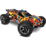 👉 Electro auto's vierwiel aangedreven truggy offroad volledig gebouwd brushless Traxxas Rustler 4x4 VXL RTR - Solar Flare 20334672018