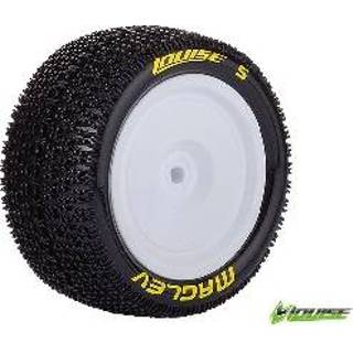 Louise E-MAGLEV Banden Set - Soft - Velgen Wit - Hex 12mm - 4WD Achter