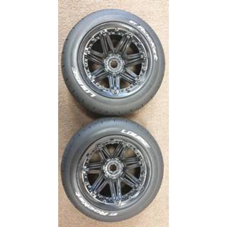 👉 Velg zwarte Gebruikte Louise ST-ROCKET Soft banden op velgen voor 1/8 Stadium Truck - 0 offset 5413911280761