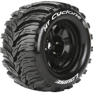 👉 Velg zwarte Louise MT-Cyclone MFT banden op velgen voor 1/8 MT - 0 offset 5413911265089