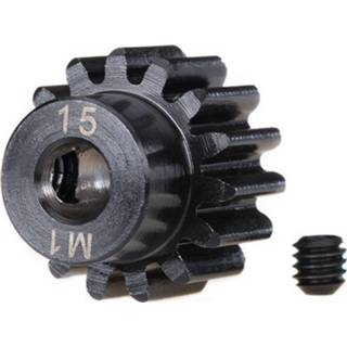 👉 Gear, 15-T pinion (machined) (1.0 metric pitch) (fits 5mm shaft)/ set screw (TRX-6487R)