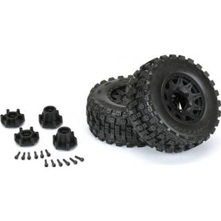 👉 Proline Badlands MX28 2.8'' All Terrain Belted Truck Tires op Raid Black velgen (2 stuks)