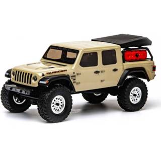 👉 Beige electro auto's vierwiel aangedreven crawler offroad brushed Axial SCX24 Jeep Gladiator RTR - 605482767603
