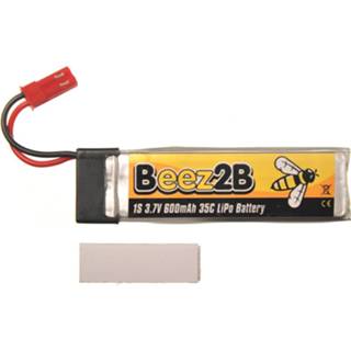 👉 Beez2B 600mAh 1S 3.7V 30C LiPo accu - 120SR - MQX - Solo Pro 328