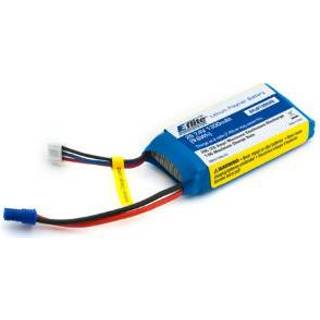 👉 E-Flite Lipo 20c 7,4 volt 1300mah met EC2 stekker