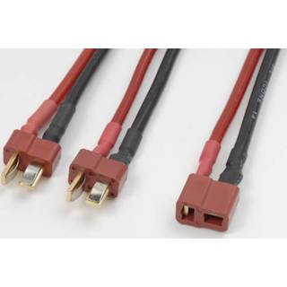 👉 Y-kabel serieel Deans, silicone kabel 14AWG (1st)