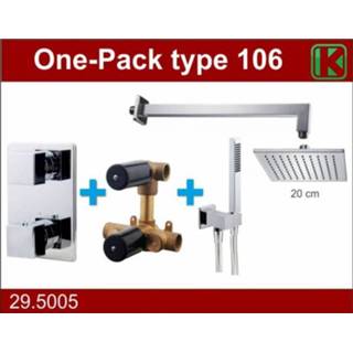 👉 Wiesbaden One-Pack inbouwthermostaatset vierk.type 106 (20cm)