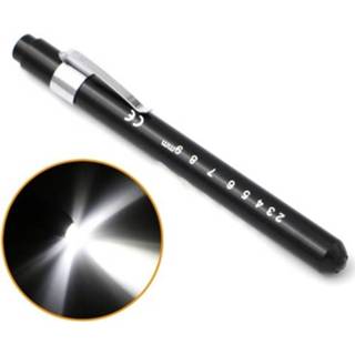 👉 Penlight zwart active 5 STKS Mini Pocket Zaklamp LED Mond Oor Zorg Inspectie Lamp (Zwart)