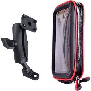 👉 Motorfiet medium active OKD Motorfiets Waterdichte mobiele telefoon beugeltas, stijl: tas + beugel (upgrade versie)