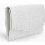 Handtas wit One Size Krokodillen Met Flap, White