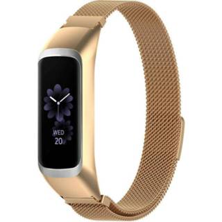 👉 Milanese band goud Strap-it Samsung Galaxy Fit 2 (rosé goud) 8720763417700