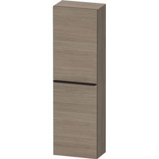 👉 Hoge kast eiken spaanplaat D-Neo Duravit Kolomkast Wand 132 cm Linksdraaiend Mat Terra 4063382110640