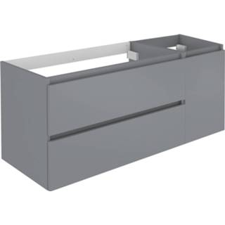 👉 Grijs MDF lunik Wastafelonderbouw Allibert 120x55x46 cm Met Deur Mat Onyx 3588560388266