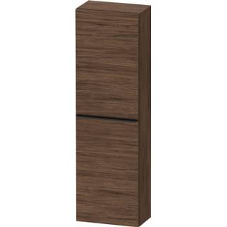 👉 Hoge kast Duravit D-Neo Kolomkast Wand 132 cm Linksdraaiend Mat Noten 4063382110626