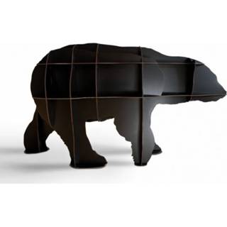 👉 Boekenkast zwart brushed black Ibride - Junior vrijstaande