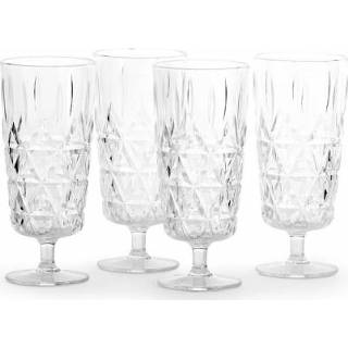 👉 Champagneglas Sagaform - Picknick Champagne glas 'Retro transparant' set/4