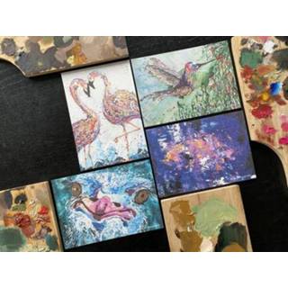 👉 Wenskaart BynellaFrameworks - Wenskaarten ByNella set/4 Flying Quartet