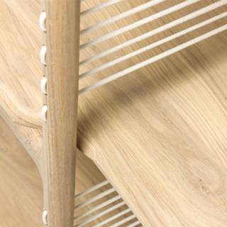 👉 Boekenkast houten hout bruin Muse room divider whitewash - 140 cm 8718924255636